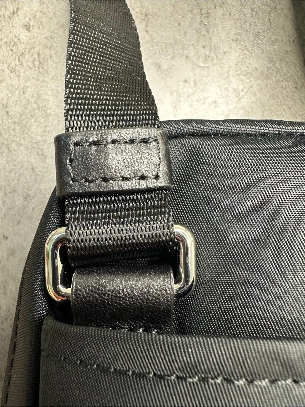 TUMI Black Nylon Crossbody Organizer Travel Bag Shoulder Bag